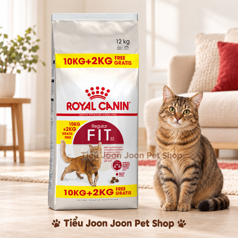 Thức ăn hạt cho mèo Royal Canin - Fit 32 10kg + 2kg