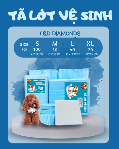 Tã lót vệ sinh thú cưng T&D - Size M