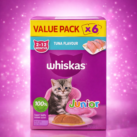 Pate mèo con Whiskas Kitten Cá Ngừ - Hộp 6 gói 80g