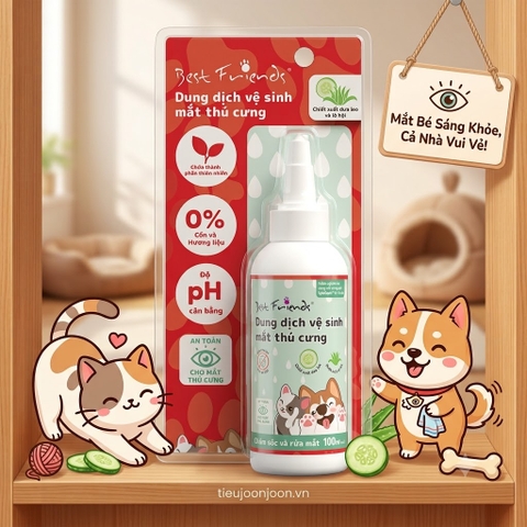 Dung dịch vệ sinh mắt thú cưng Best Friends 100ml