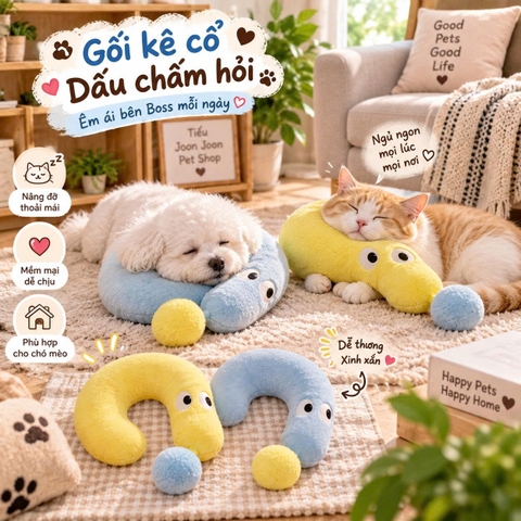 Gối kê cổ dấu chấm hỏi