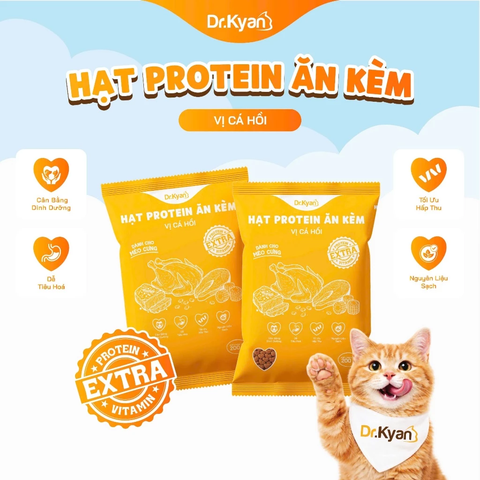 Hạt Protein Ăn Kèm cho Mèo Dr.Kyan vị cá hồi