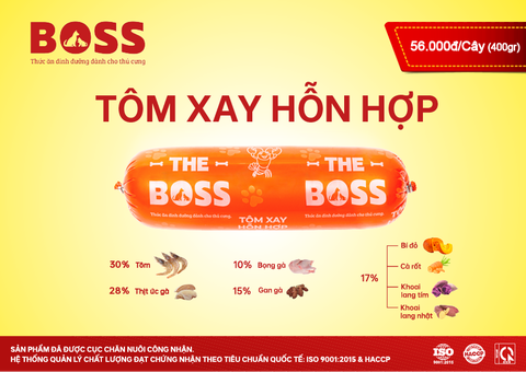 THE BOSS Tôm xay hỗn hợp 400g