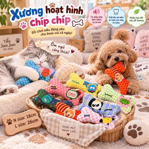 Đồ chơi bằng vải hình khúc xương