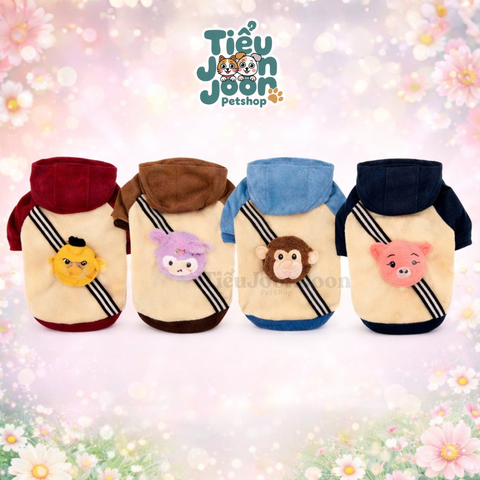 Áo nón đeo túi hình thú