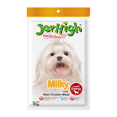 Bánh thưởng cho chó vị Thịt Gà và Sữa - JerHigh Milky Stick 70g