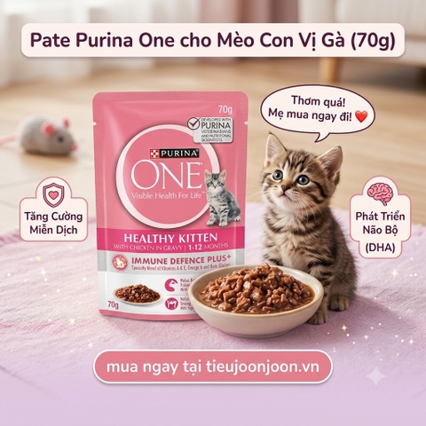 Pate Purina One cho Mèo Con Vị Gà 70g