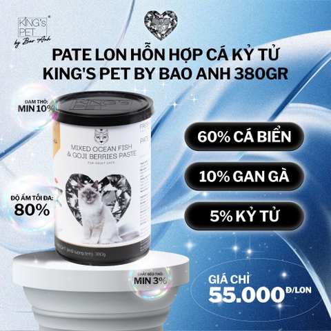 Pate cho mèo King's Pet vị Cá Kỷ Tử 380g