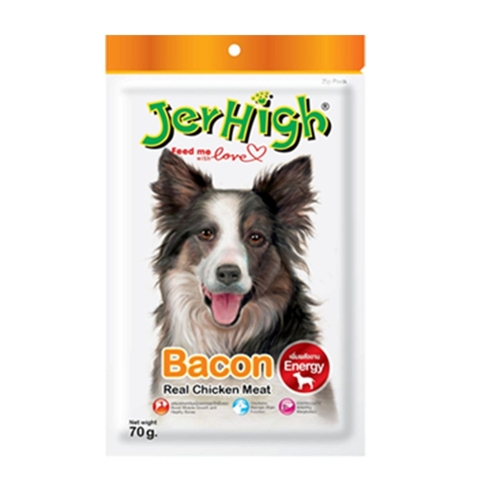 Bánh thưởng cho chó vị Thịt Gà và Sữa - JerHigh Chicken Bacon 70g