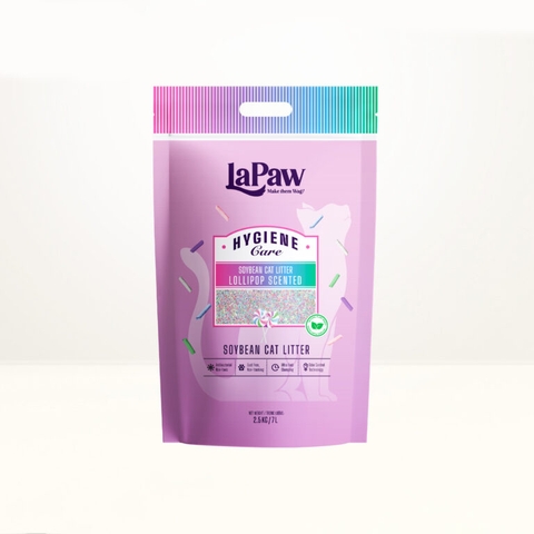 Cát vệ sinh đậu nành cao cấp LaPaw 7L - Mùi Kẹo Lollipop