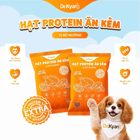 Hạt Protein Ăn Kèm cho Chó Dr.Kyan vị bò nướng