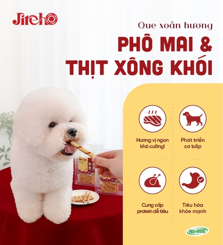 Que xoắn hương Thịt xông khói & Phô mai 110g