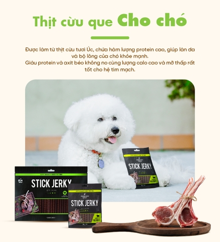 Thịt cừu que cho chó Bow Wow 90g