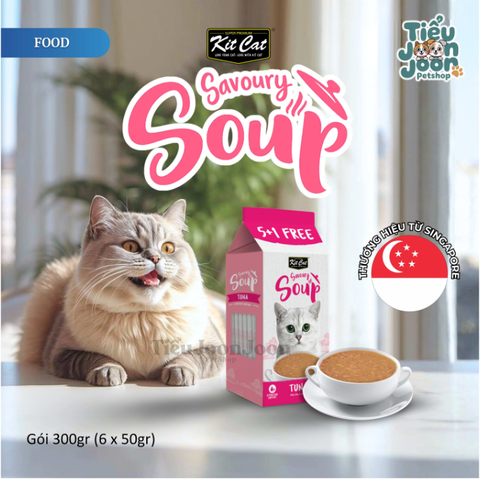Súp Kit Cat cho mèo vị Cá Ngừ (6 gói)