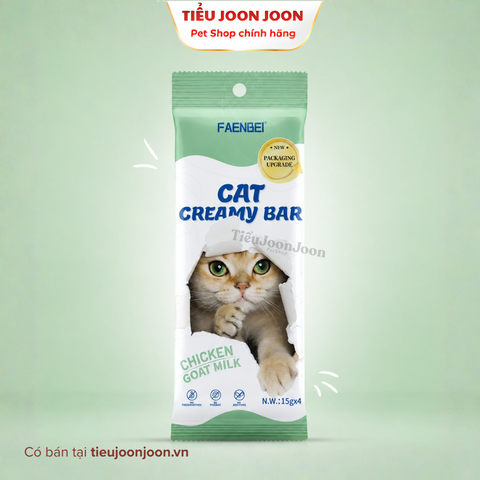 Súp thưởng Faenbei dòng kem - Vị Gà & Sữa dê 15g*4