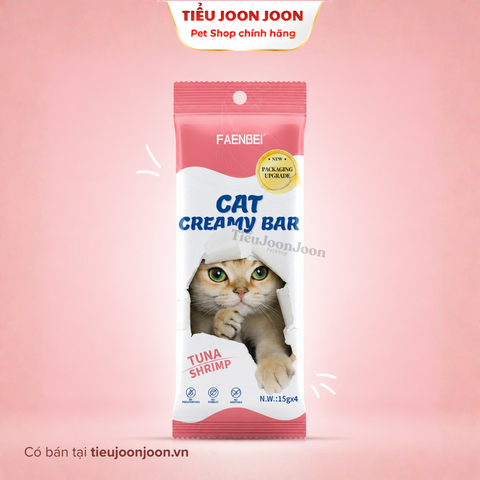 Súp thưởng Faenbei dòng kem - Vị Cá ngừ & Tôm 15g*4