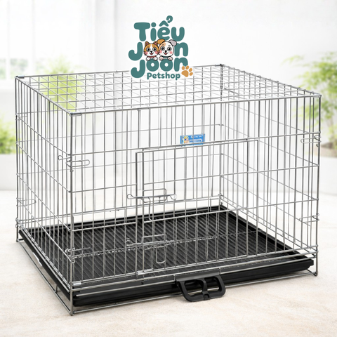 Chuồng sắt chó mèo nang dày (có mâm)