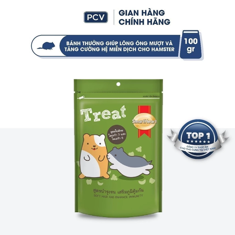 Bánh thưởng Hamster SmartHeart giúp lông mượt và tăng cường miễn dịch 100g