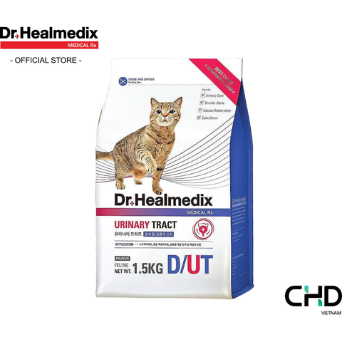 Thức ăn hạt cho mèo Hỗ Trợ Hỗ Trợ Tiết Niệu DR. HEALMEDIX Urinary Tract Feline D/UT 1,5kg
