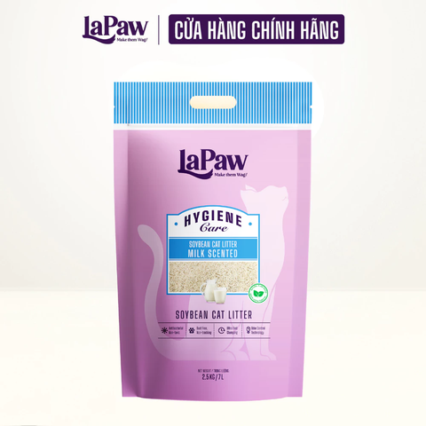 Cát vệ sinh đậu nành cao cấp LaPaw 7L - Mùi Sữa