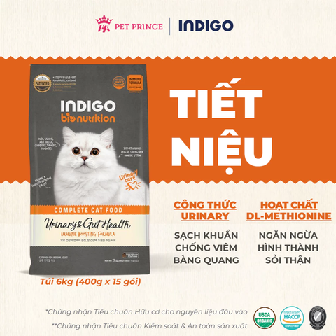 Thức ăn dinh dưỡng cho mèo INDIGO Sức Khỏe Tiết Niệu 2kg