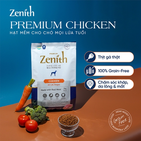 Thức ăn hạt mềm Zenith cho Chó mọi lứa tuổi Thịt Gà