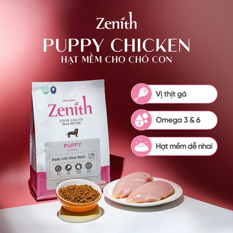 Thức ăn hạt mềm Zenith Chó Con vị Thịt Gà