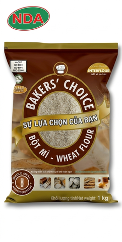 BAKER'S CHOICE- Bột mì Nguyên Cám - túi 1kg