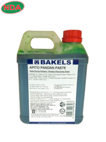 Hương lá dứa màu mùi Pandan paste 2kg/can Bakel