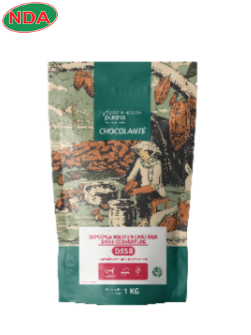 Socola nguyên chất đen túi D54B và D55B  1kg Puratos dark couverture
