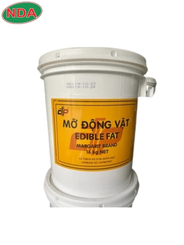 Bơ mỡ động vật Edible Fat - 2,5kg/lon và 16 kg/lon