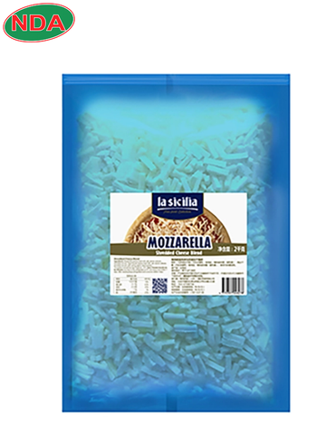 Phô mai Mozzalasi for Pizza (Shredded Mozzarella) La Sicilia - 2kg
