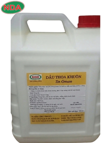 BICO dầu thoa khuôn Thực vật can 10lit