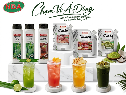 Andros - Mứt đa dạng mùi vị Chunky 1kg/túi
