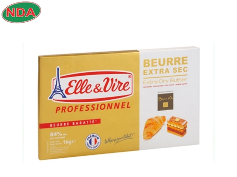 Bơ phe lạt Ellvire 1kg/tấm_béo 84%