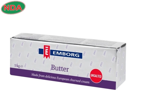 Emborg Bơ phe lạt cao cấp 82%béo Bỉ Thùng 8kg hộp 1kg