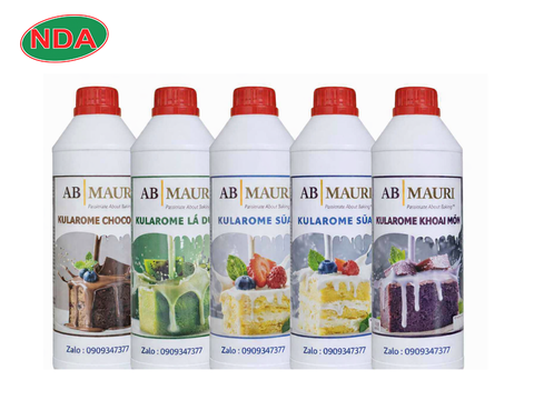 Hương Kularome màu nhiều mùi vị 1kg/chai Mauri