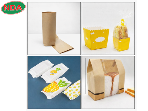 Túi bánh đế giấy , túi bánh dừa, túi bánh sandwich,bánh mì…