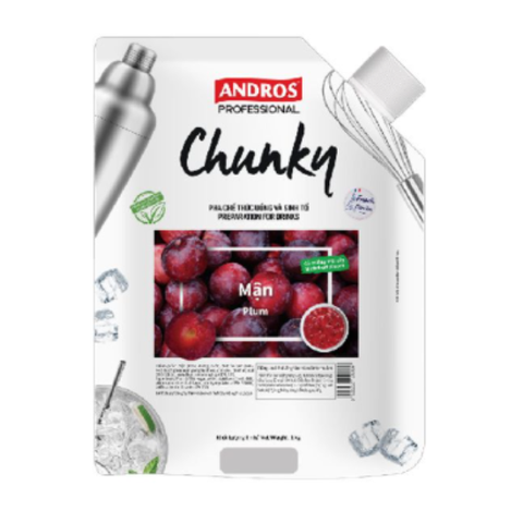 Mứt mận Chunky 1kg/túi Andros