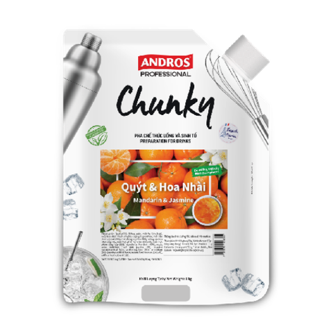 Mứt Quýt Hoa nhài Chunky Andros 1kg/túi