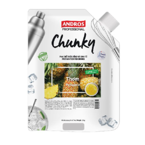 MỨT CHUNKY THƠM TÚI 1KG (Pineapple Chunky)