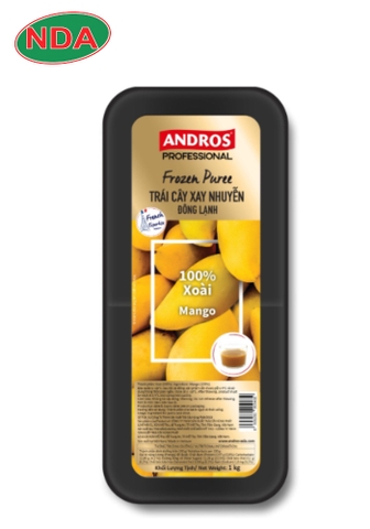 PUREE XOÀI XAY NHUYỄN ĐÔNG LẠNH HỘP 1KG/ Mango frozen Puree 1kg