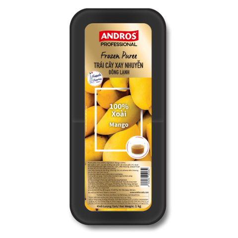 PUREE XOÀI XAY NHUYỄN ĐÔNG LẠNH HỘP 1KG/ Mango frozen Puree 1kg