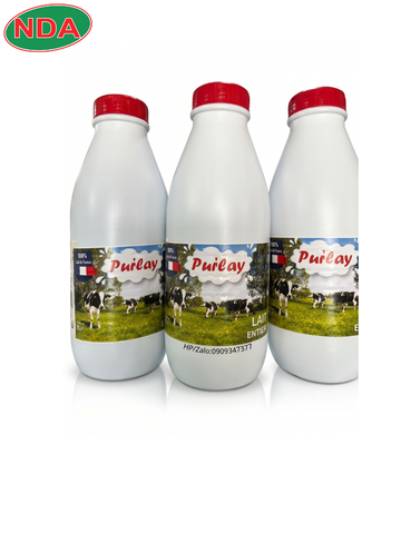 Sữa tươi nguyên kem Puilay (Puilay Lait Entier) -Pháp - Chai 1lit