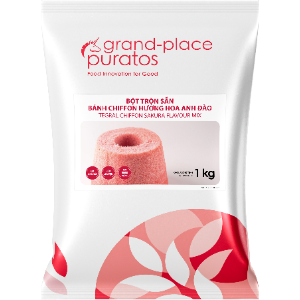 Bột trộn bánh Chiffon Hương Anh Đào Tegral Chiffon Sakura Flavour mix túi 1kg Puratos