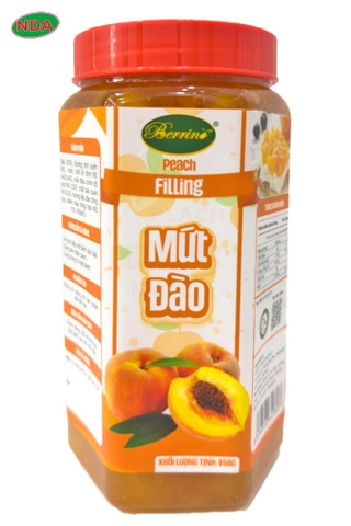 FILLING Mứt  ĐÀO 950gram  BERRINO