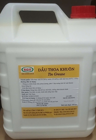 BICO dầu thoa khuôn Thực vật can 10lit