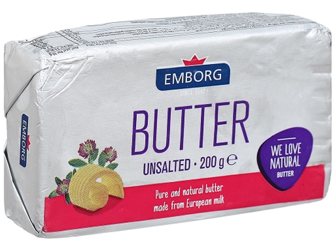 Bơ lạt 200g/cục Emborg