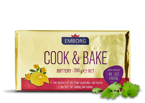 Bơ lạt Cook and Bake Emborg 200gr/cục