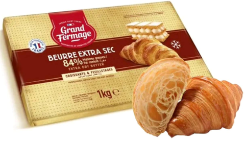 Bơ tấm cán cao cấp 84% Pháp Grand Fermage 10kg/thùng